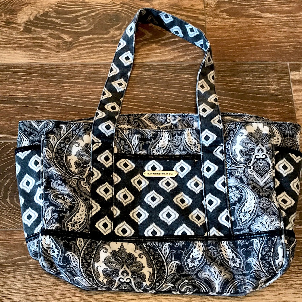 Raymond Waites Canvas paisley print mix print pattern bag